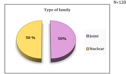 A pie chart of different types of family

Description automatically generated