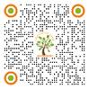 A black and orange dots with a tree and text

Description automatically generated