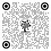 A black and white image of a tree with circles and a tree

Description automatically generated