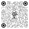 A black and white image of a tree with circles and a tree

Description automatically generated