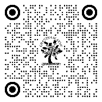 A black and white image of a tree and circles

Description automatically generated